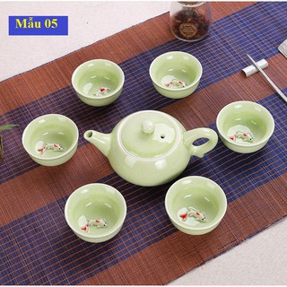 Bộ Ấm Chén 3D hình cá cao cấp