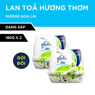 Bộ đôi GLADE Sáp Thơm Hương Hoa Lài 180gx2