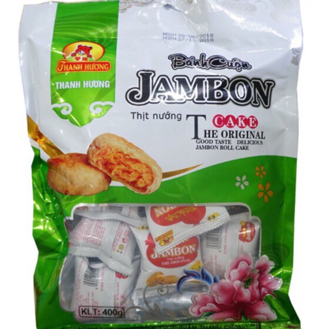 Bánh cuộn JAMBON thịt nướng gói 400g