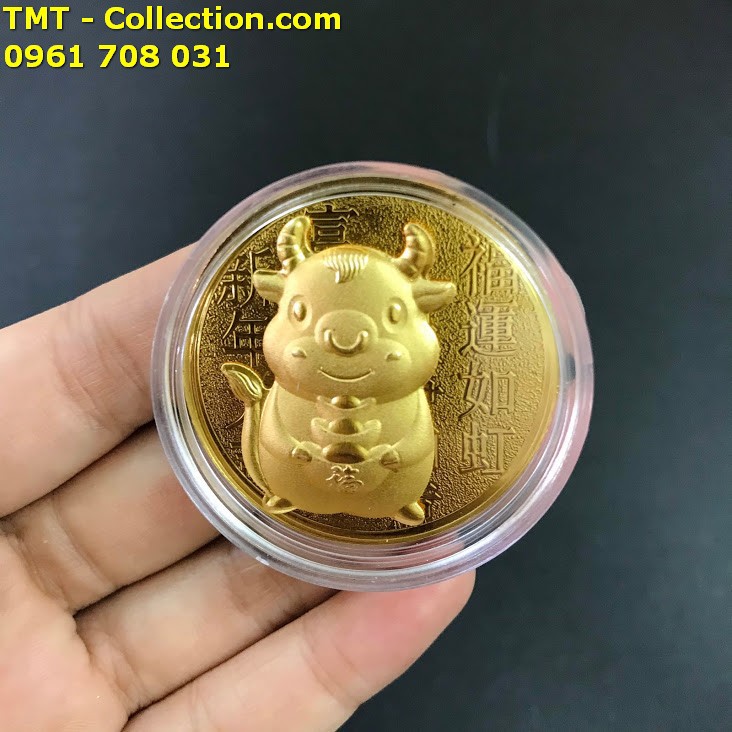 Bao lì xì đồng xu con Trâu cute mạ vàng 2021 (mẫu giao ngẫu nhiên) -SP005044 | BigBuy360 - bigbuy360.vn
