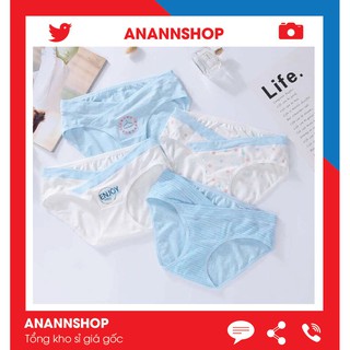 Combo 4 quần lót cotton bà bầu siêu dễ thương