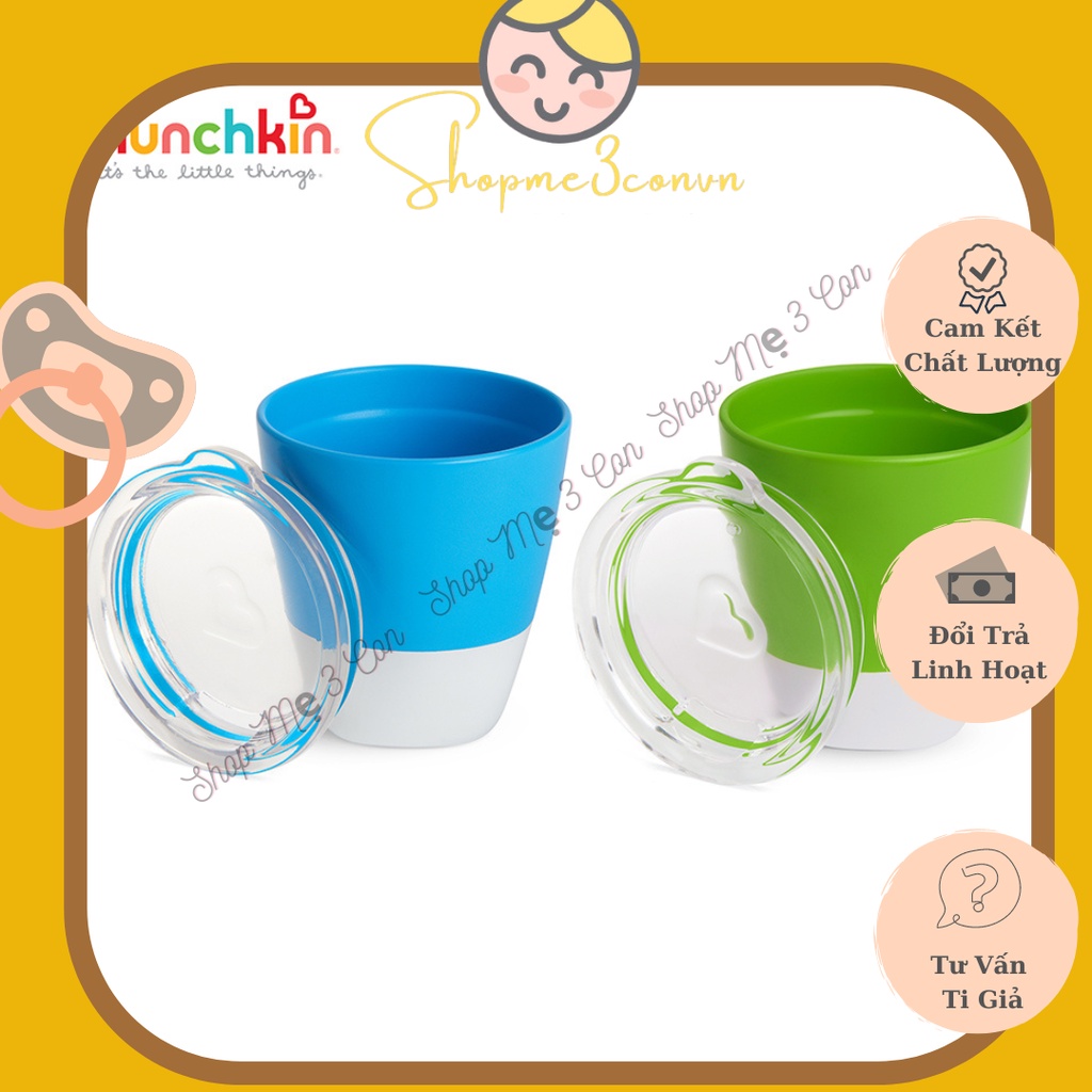Bộ 2 Cốc Uống Nước Có Nắp MunchKin ( Có Bán Lẻ )