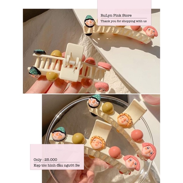 Kẹp trắng hình dễ thương