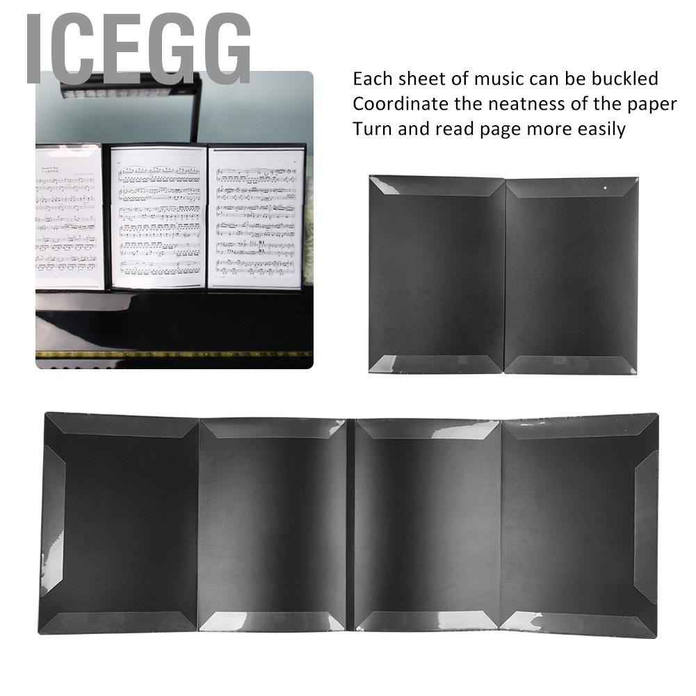 Bìa kẹp bản nhạc đàn guitar / piano chất liệu chống thấm nước màu đen
