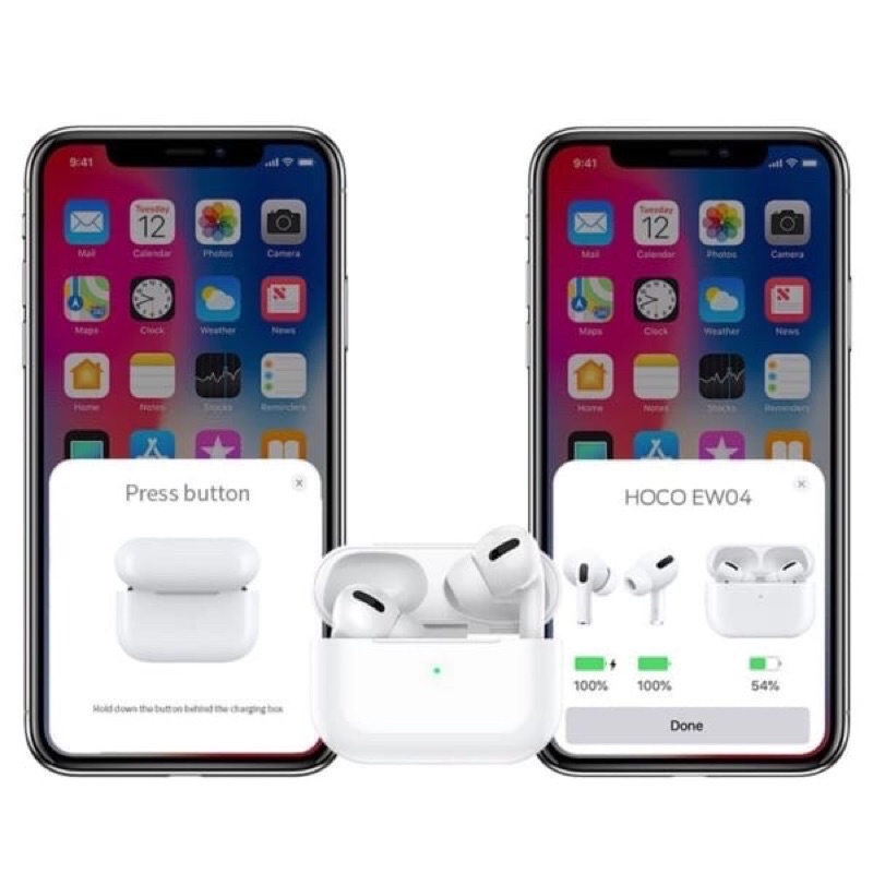 ✔️HÀNG CHÍNH HÃNG✔Tai Nghe Bluetooth HOCO ES48(đổi qua EW04 pro)kiểu dáng Airpods Pro hỗ trợ định vị,đổi tên,cảm ứng