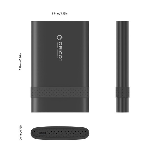 Hộp đựng ổ cứng 2.5 inch SSD/HDD SATA 3 USB 3.0 Type C Orico 2538C3 | WebRaoVat - webraovat.net.vn