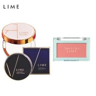 Combo trang điểm má xinh xắn (phấn nước lime cover pink 20g + má hồng lime color & face single blusher 4.5g)