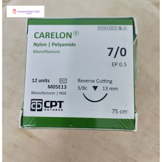 Chỉ phẫu thuật cpt – carelon số 7/0 3/8c 13mm