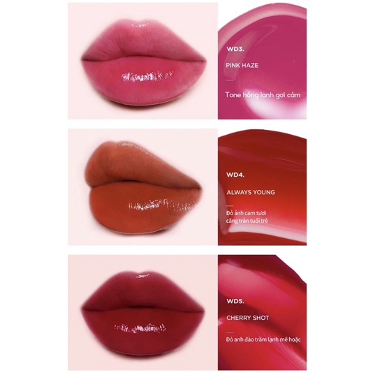 Son Tint Lì, Son Bóng Merzy The Watery Dew Tint 4g