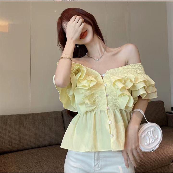 ÁO KIỂU TAY CÁNH TIÊN - DÁNG BABYDOLL CHIẾT EO DỊU DÀNG