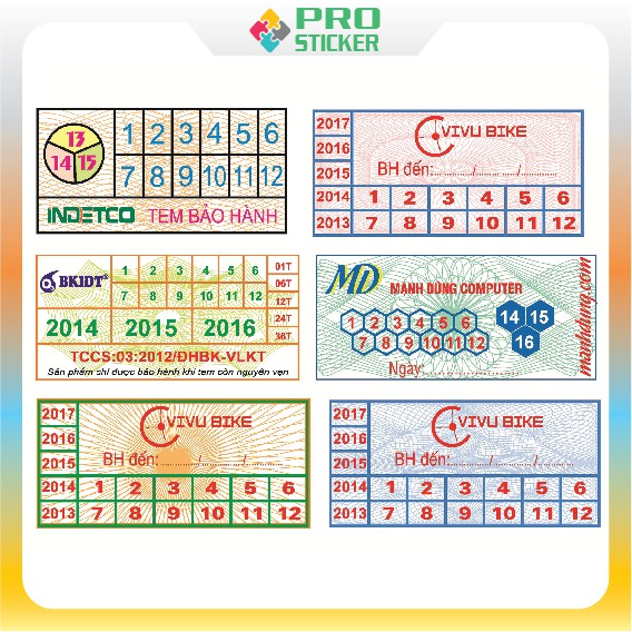 Combo 1000 Tem Bảo Hành ( 2.5 x 1 cm) hoặc 1500 tem tròn (1cm) , Tem Niêm Phong, Tem Vỡ, Decal Vỡ + Bế Sẵn