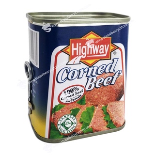 Thịt bắp bò hầm đóng hộp highway corned beef, hộp 340g