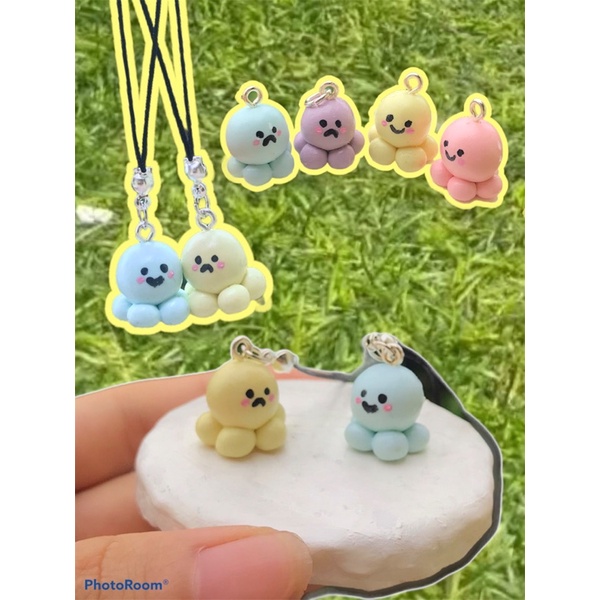 Móc khoá bạch tuộc cảm xúc