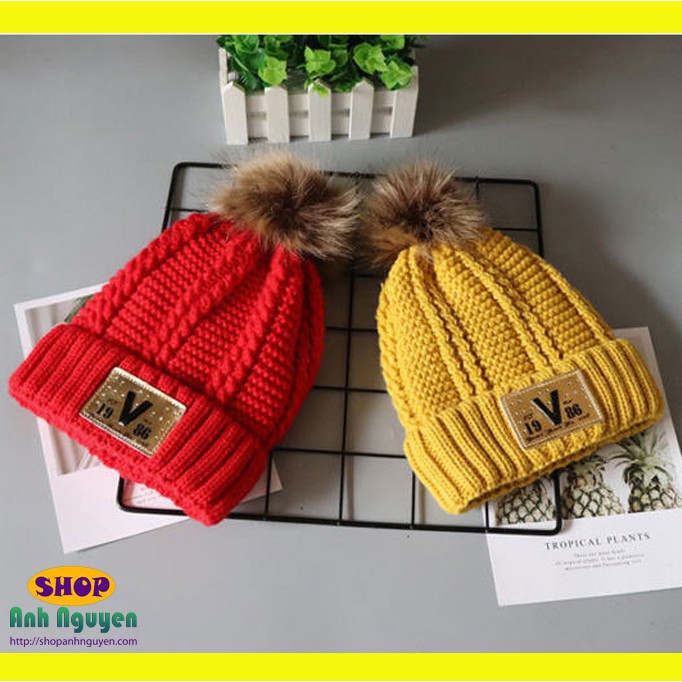 Combo nón và khăn len cho bé