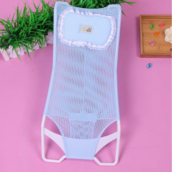 Lưới tắm cho bé sơ sinh, ghế tắm cho bé kèm gối tiện lợi