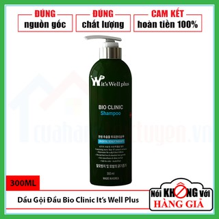 [CHÍNH HÃNG] Dầu gội trị rụng tóc và kích thích mọc tóc Bio Clinic Shampoo It's Well Plus Chai 300ml Hàn Quốc