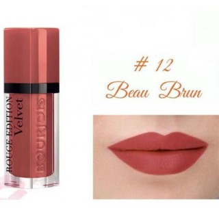 Son Bourjois Velvet 12 đỏ gạch