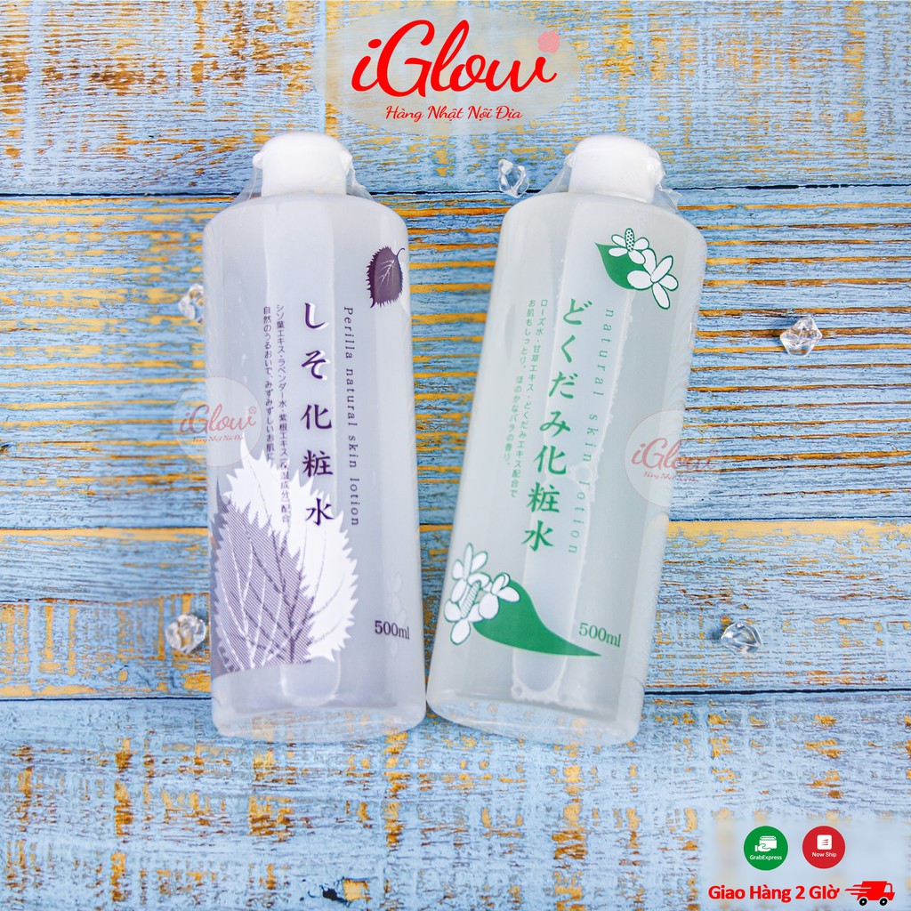 Nước hoa hồng lotion toner diếp cá, tía tô Dokudami Nhật Bản