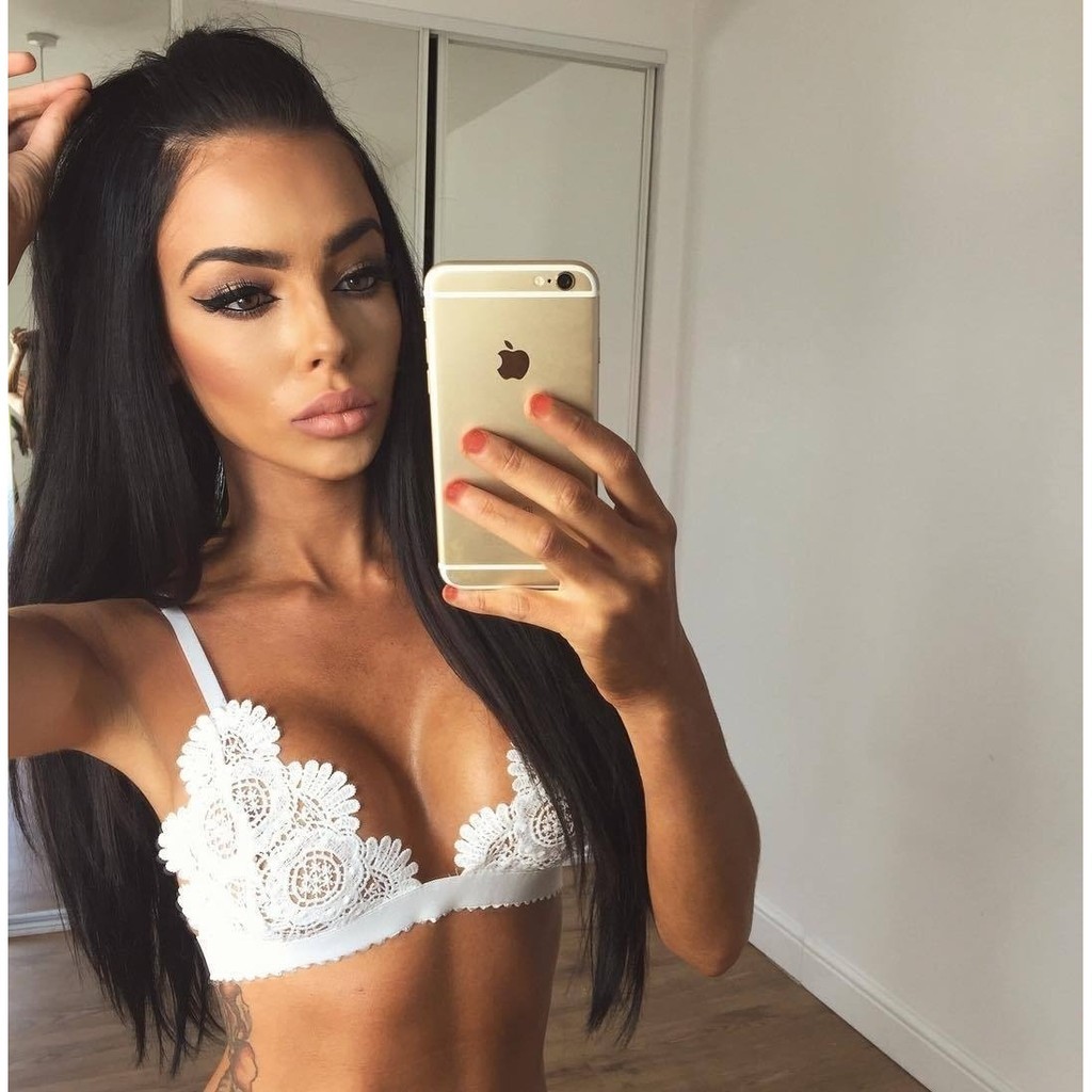 ღ𝓂ℰSexy Women Floral Sheer Lace Triangle Bralette Unpadded Bra Crop Top Lingerie | BigBuy360 - bigbuy360.vn