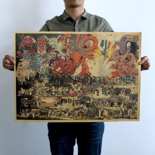 Poster dán tường trang trí in hình nhân vật Anime Naruto