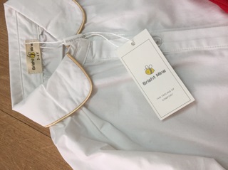 Set váy yếm và áo somi bé gái