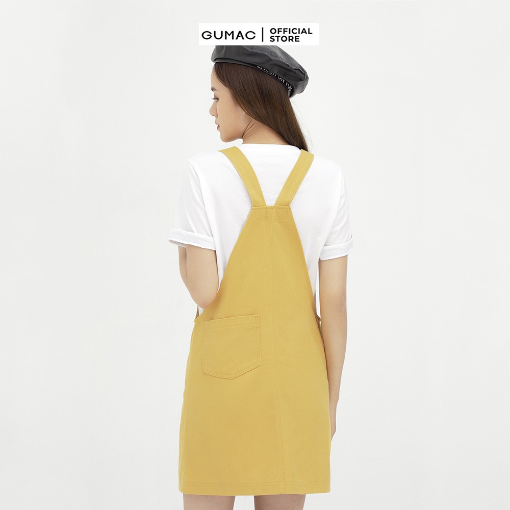[Mã WABRG208 giảm 10% tối đa 50k đơn từ 250k] Yếm kaki sớ jean phối túi GUMAC nhiều màu cá tính DB445 | BigBuy360 - bigbuy360.vn