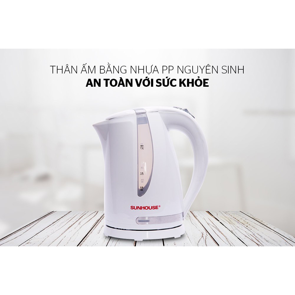 ẤM SIÊU TỐC [HÀNG CHÍNH HÃNG] ẤM SIÊU TỐC SUNHOUSE - PHILIPS - NHẬP KHẨU, HIỂU QUẢ , SANG TRỌNG