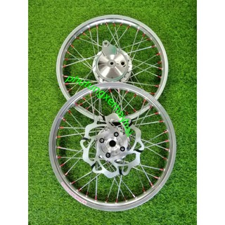 bánh căm dành cho các dòng honda wave 1 thắng đĩa trước đùm mạ crom căm mạ crom chân đỏ niềng nhôm thái màu bạc 1.4 1.4