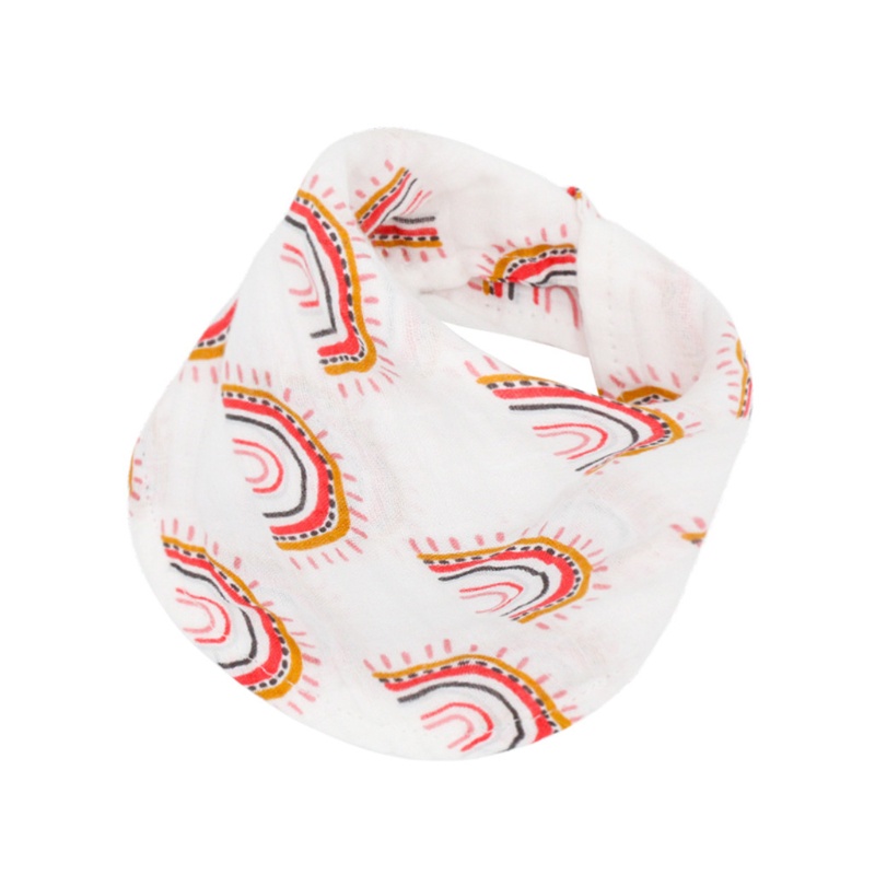 Yếm Ăn Cotton Mềm Mại Hình Tam Giác Cho Bé