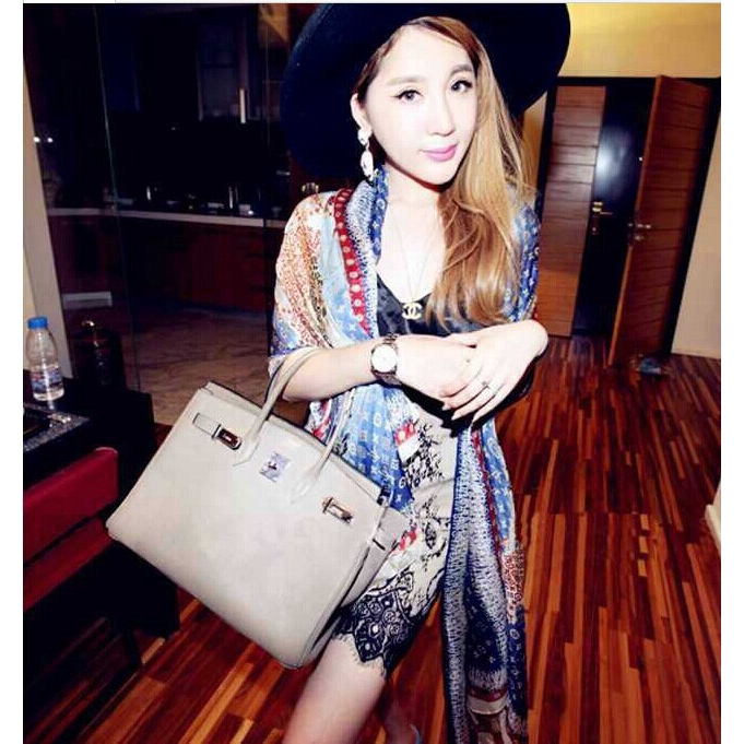 Khăn Choàng Lụa Thời Trang Mùa Xuân Cho Nữ