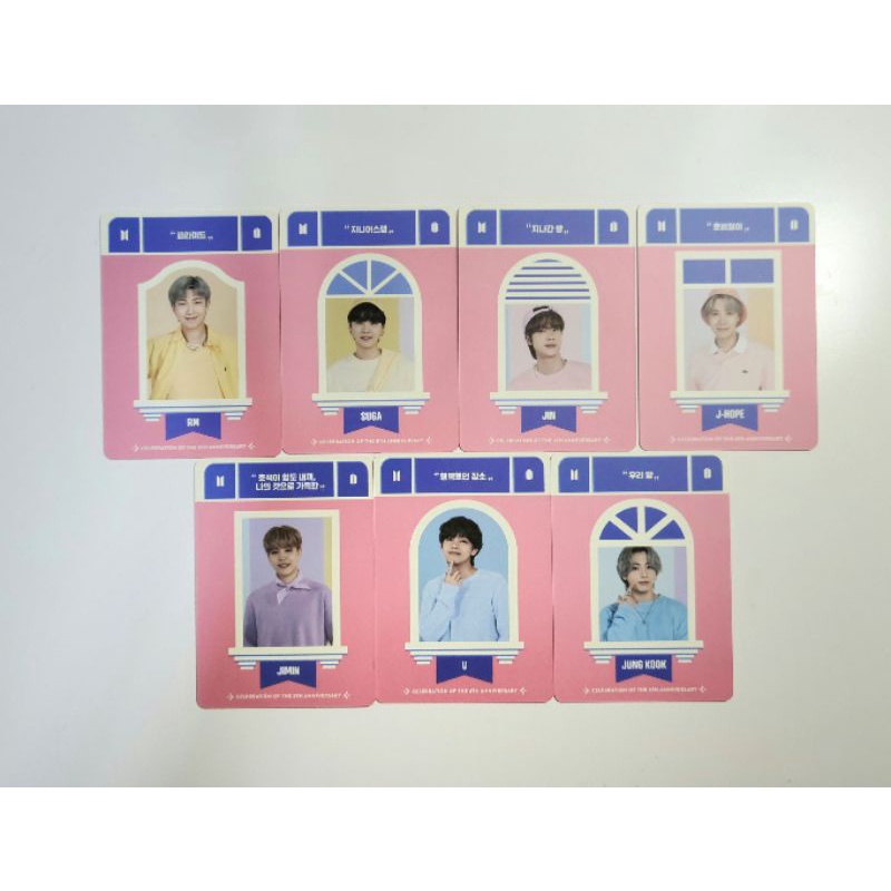 BỘ ẢNH THẺ NHỰA BO GÓC PHOTOCARD, CARD TRONG FESTA BTS 2021 CHÍNH HÃNG