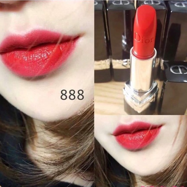 Son môi Dior Rouge 999 Matte mini màu đỏ tươi chính hãng, son mini size 1,5g