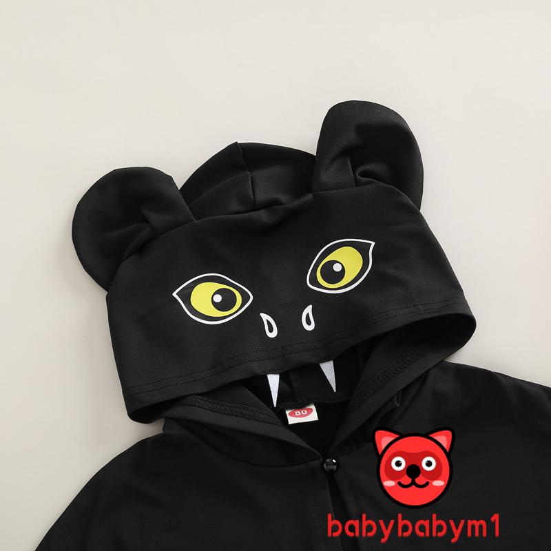 Áo Choàng Hóa Trang Halloween Hình Dơi Cho Bé