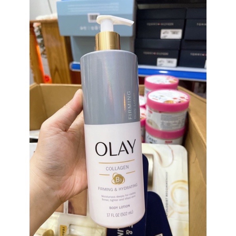 KEM DƯỠNG THỂ OLAY COLLAGEN B3 FIRMING & HYDRATING BODY LOTION 502ML. HÀNG MỸ