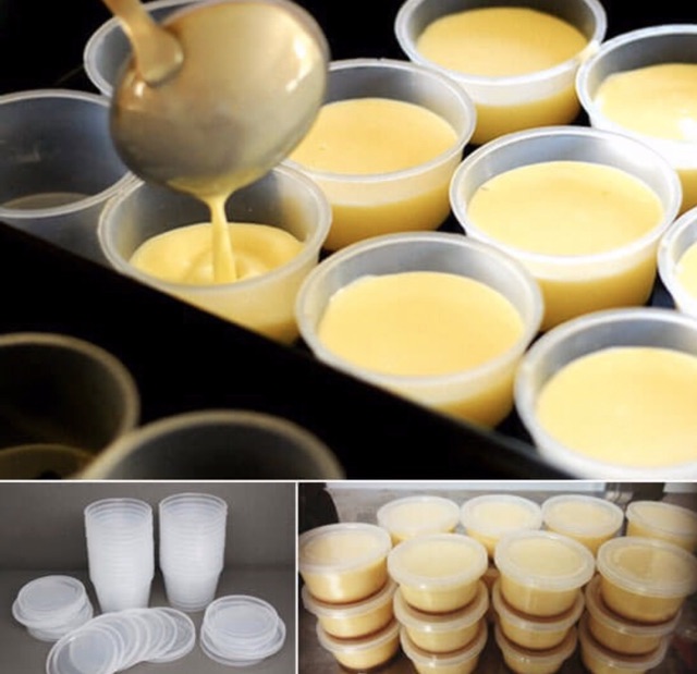 Cốc Nhựa Đựng Caramen, Flan, Sữa Chua, Rau Câu 10 chiếc