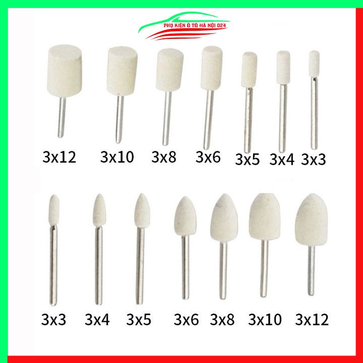 Đầu len đánh bóng kim loại, trang sức chân 6mm hình trụ hình nón đủ kích thước