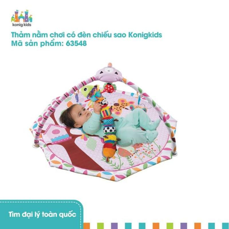 Thảm nằm chơi có đèn chiếu sao Konig Kids 63548