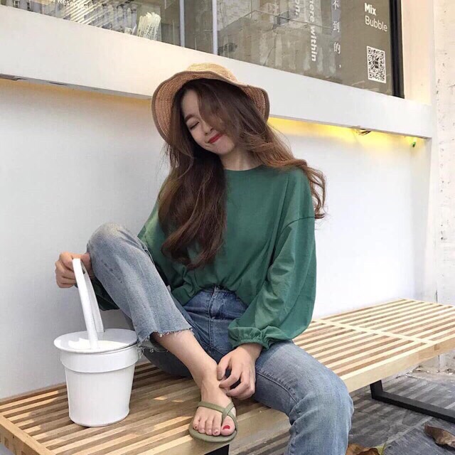 Áo tay dài form rộng cá tinh có chun tay