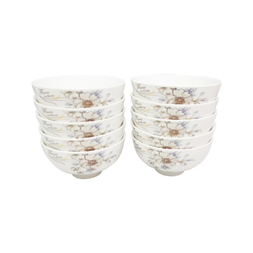 BỘ 10 CÁI CHÉN SỨ - CHÉN GỐM SỨ BÁT NGỌC CAO CẤP - HOA VĂN NGUYÊN HỘP LÀM QUÀ TẶNG CŨNG TUYỆT VỜI