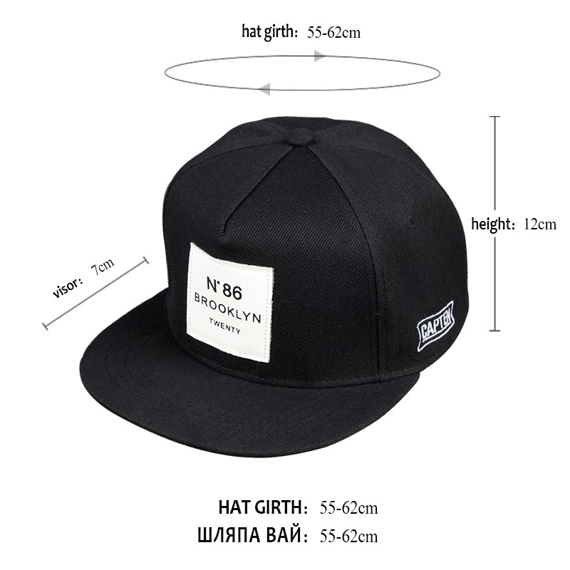 Mũ Lưỡi Trai Thêu Chữ Brooklyn Nhiều Màu Sắc Phong Cách hip hop Cho Nam Và Nữ