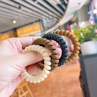 Dây chun buộc tóc lò xo màu đen basic giá rẻ
