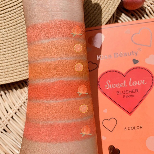 Bảng Phấn Má Hồng 6 Ô Của Hãng Kiss Beauty