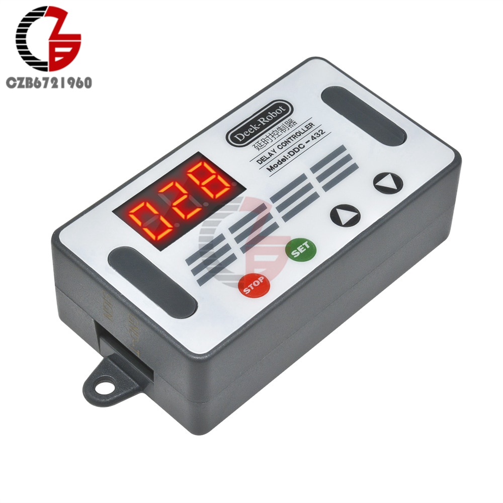 15A 400W Digital Dual MOS Time Delay Relay DC 5V-30V Delay Controller Timer Control Switch Timing Relay Trigger Reverse Protect