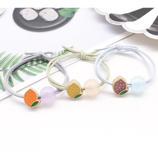 Dây cột tóc, buộc tóc hình trái cây kèm đá (BT 87)