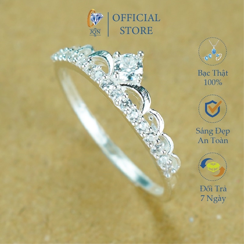 Nhẫn Bạc Nữ JQN Nhẫn Vương Miện Nhỏ N49