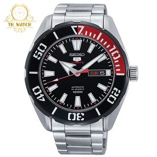 Đồng hồ Nam Seiko 5 Sports cơ tự động, dây thép không gỉ, kính cứng SRPC57K1