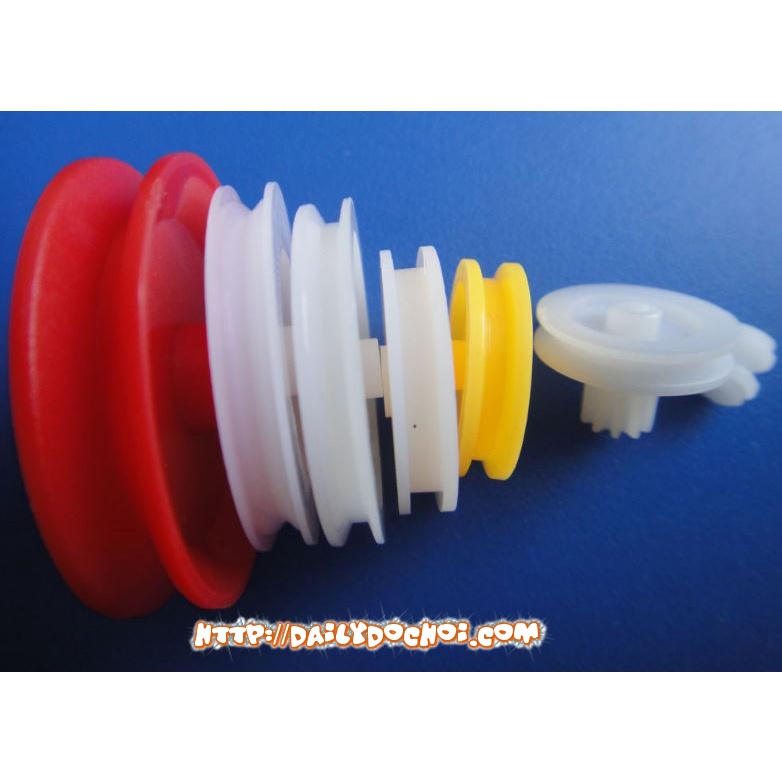 Bánh răng ròng rọc các loại kích cỡ để chế tạo mô hình DIY, đồ chơi