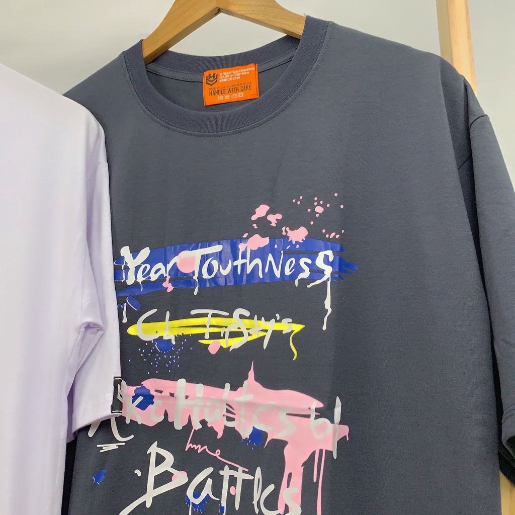 Áo Thun HY KOREA Tay Lỡ Form Rộng Unisex In Hình Your TouthNess TLLC28.