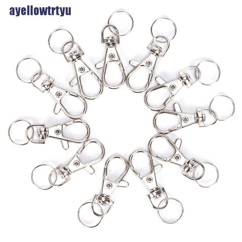 Set 10 Móc Khóa Màu Bạc Chuyên Dụng