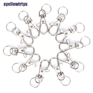 Set 10 móc khóa màu bạc chuyên dụng